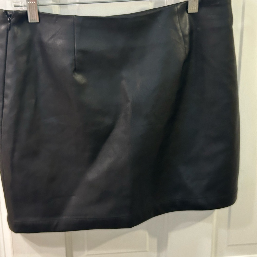 Juicy Couture black faux leather mini size medium